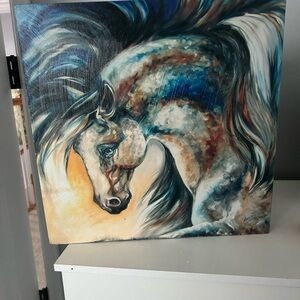 Majestic Horse Art Print - Multicolor